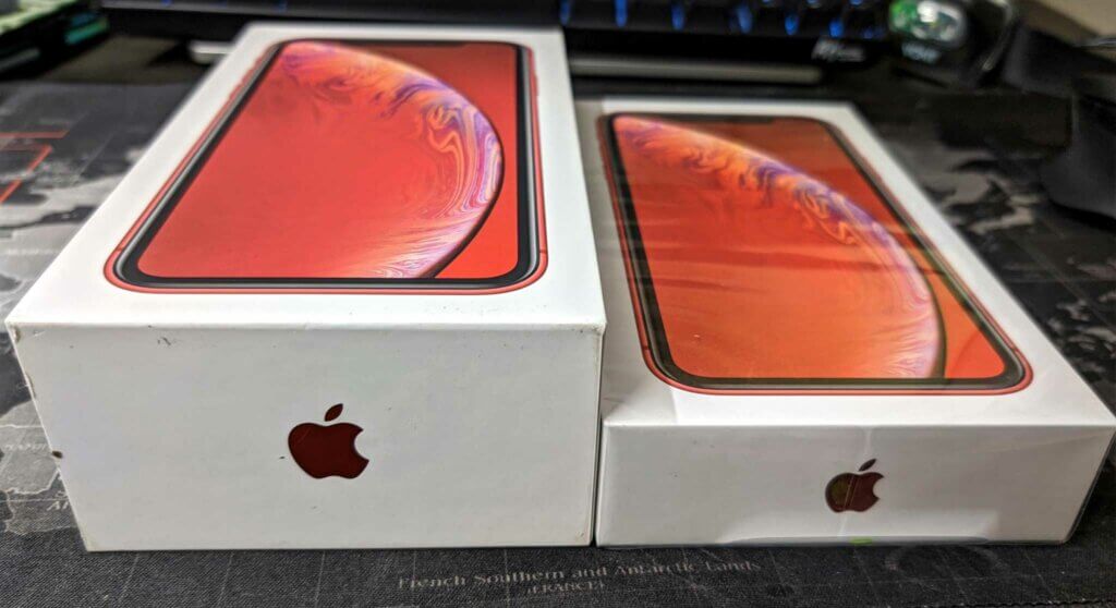 New vs old iPhone 12 box