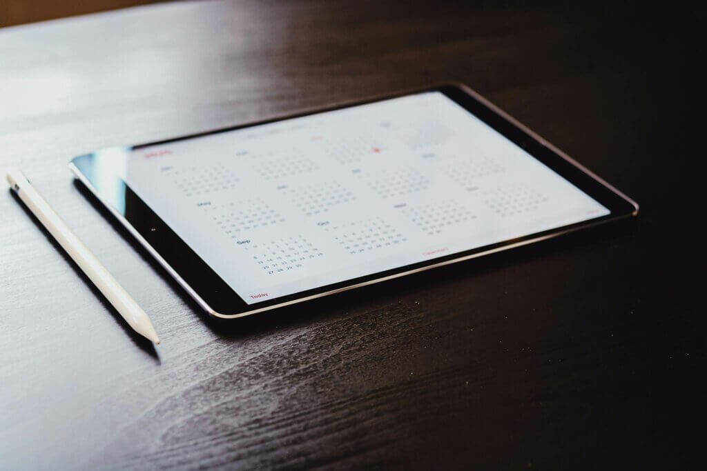 iPad calendar